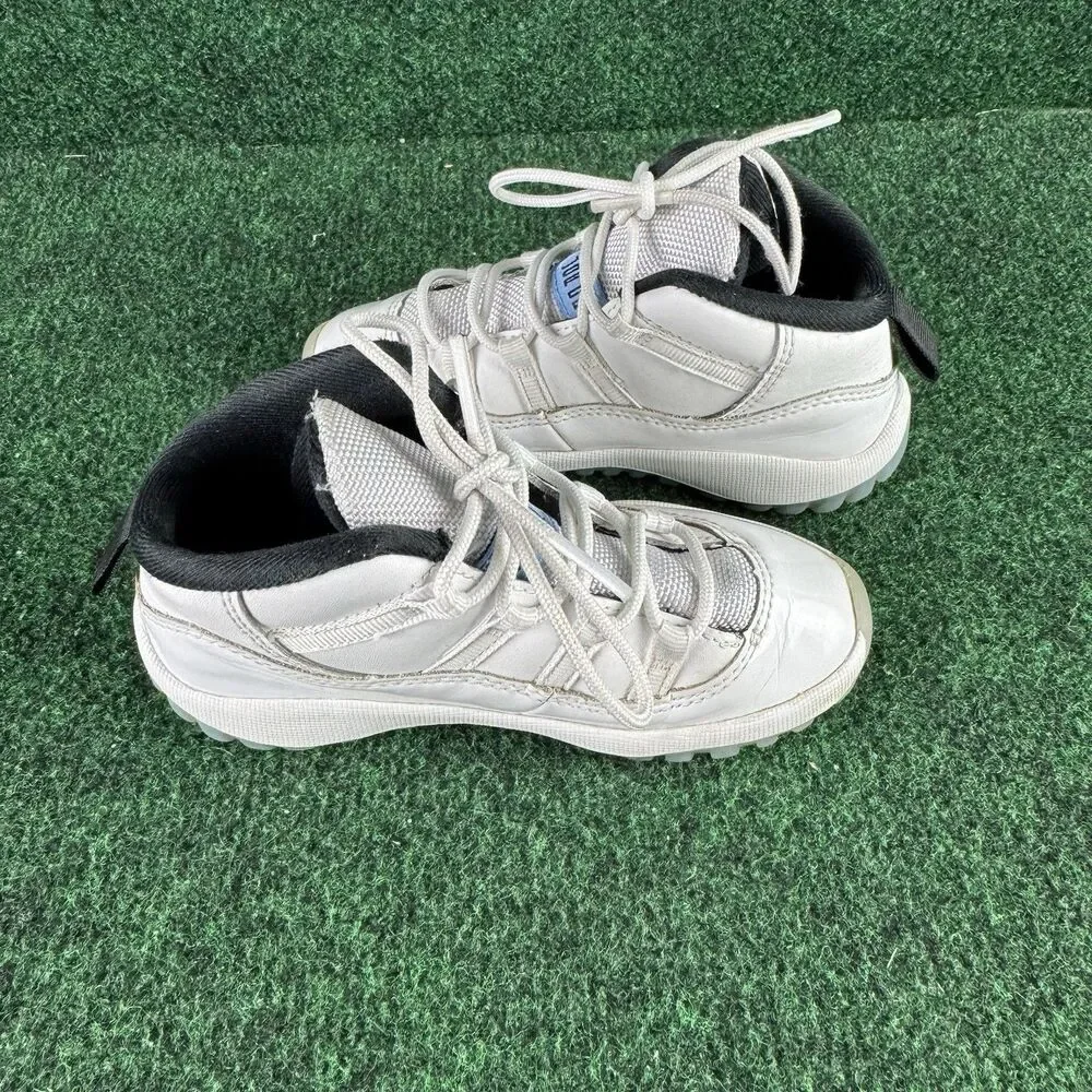 Nike Air Jordan 11 Retro Shoes Toddler Size 9C White Legend Blue Boys 378040-104